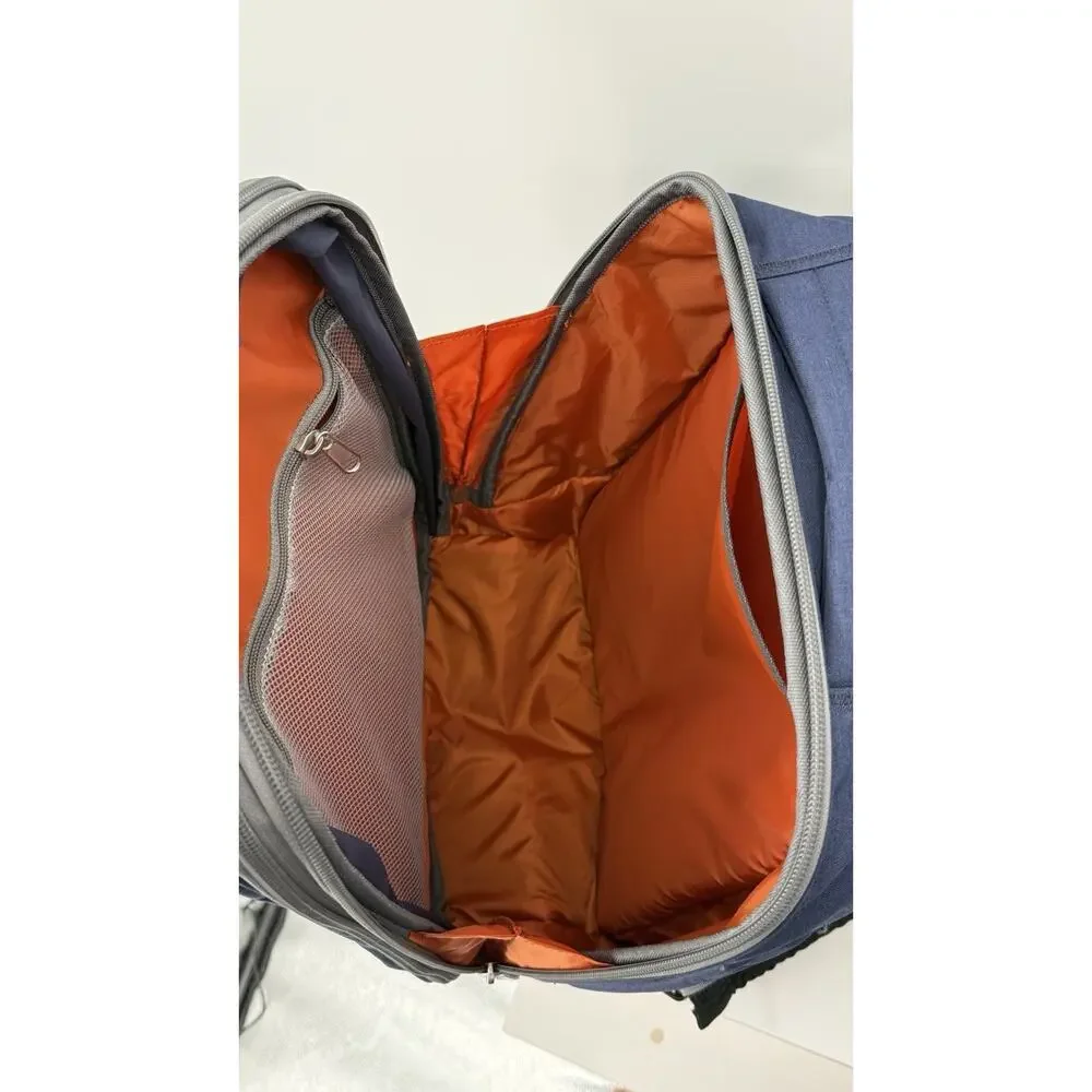 eBags Mother Lode EVD Travel Backpack Blue Carry On Expandable Luggage Laptop